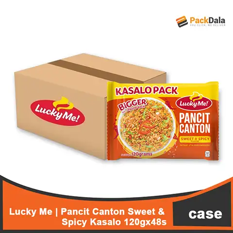 Picture of Lucky Me Pancit Canton Sweet n Spicy Kasalo 120gx48 CASE