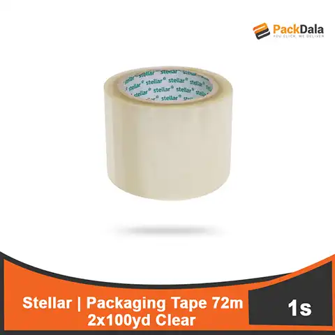 Picture of Packaging Tape 72mm 2x100 yd Clear Stellar 120rolls pr cs nrp PCS