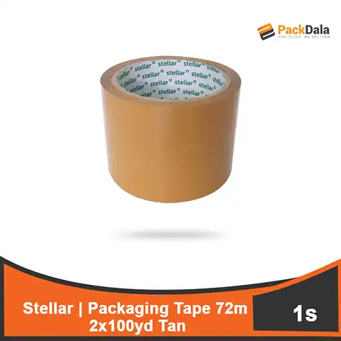 Picture of Packaging Tape 72mm 2x100 yd Tan Stellar 120rolls pr cs nrp PCS
