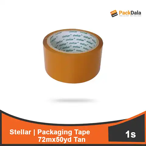 Picture of Packaging Tape Stellar 72mm x50yd 3in Tan 96rolls pr cs nrp PCS