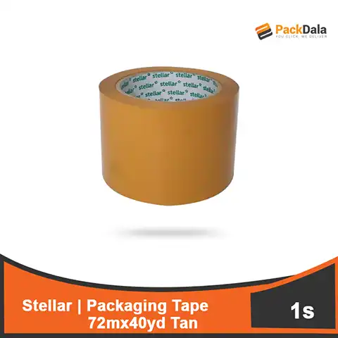 Picture of Packaging Tape Stellar 72mm x40yd 3in Tan 112rolls pr cs nrp PCS