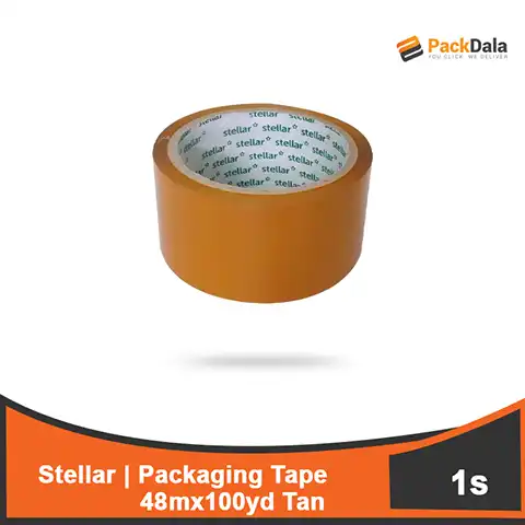 Picture of Packaging Tape Stellar 48mm x100yd Tan 120rolls pr cs nrp PCS