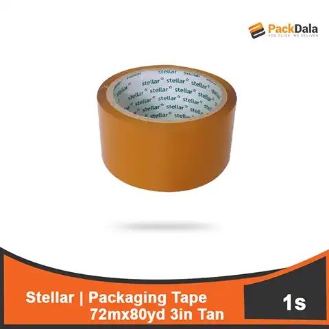 Picture of Packaging Tape Stellar 72mm x 80yd 3in Tan rolls 92 pr cs nrp PCS