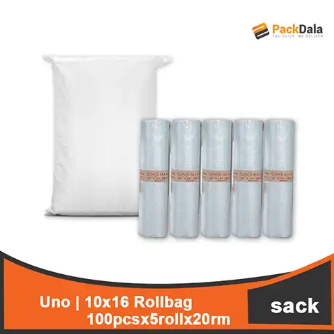Picture of Uno 10x16 Rollbag 100pcx5rollx20rm per sck nrp SACK
