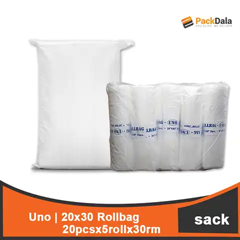 Picture of Uno 20x30 Rollbag 20Pcx5rollx30rm per sck nrp  SACK