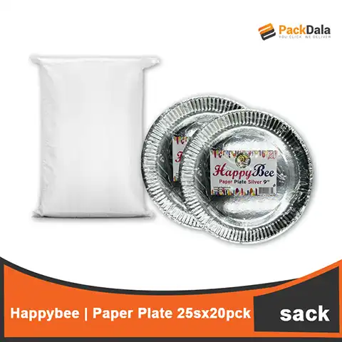 Picture of Happybee Paper Plate 25sx20pck x 5bdl per sack nrp SACK