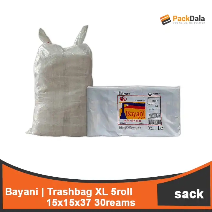 Picture of Bayani Trashbag XL 15x15x37 5rollx30rmpersck nrp SACK