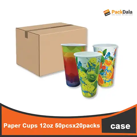 Picture of Paper Cup 12oz 50pcperpkx20pckpercs nrp  CASE