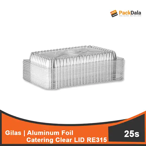 Picture of Gilas Aluminum Foil Catering Clear LID RE315 4packx125pcs PACK