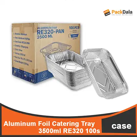 Picture of Aluminum Foil Catering Tray 3500ml RE320 100s CASE