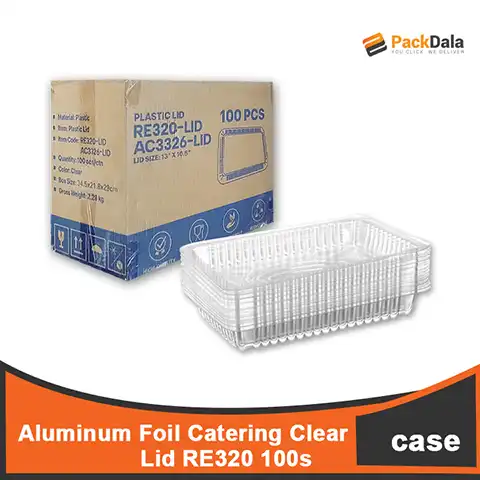 Picture of Aluminum Foil Catering Clear LID RE320 100s CASE