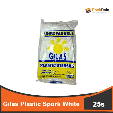 Picture of Gilas Plastic Spork White 25pcs x 100pckprcs nrp PACK