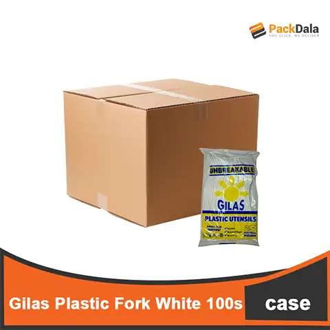 Picture of Suki or Gilas Plastic Fork White 25pcs x 100pckprcs nrp CASE