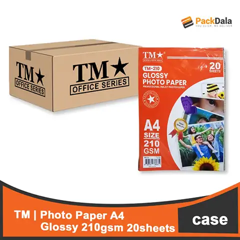 Picture of Photo Paper A4 Glossy 210gsm 60packsxcs TM210 CASE