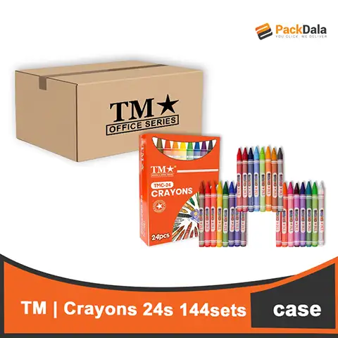 Picture of TM Crayons 24s TMC24 144sets per case CASE