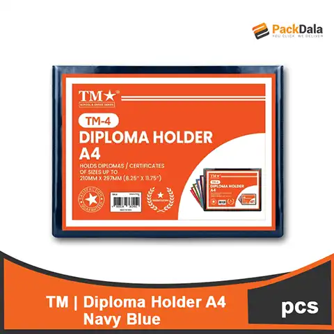 Picture of Diploma Holder A4 Navy Blue 10s x 5 rms percs nrp PCS
