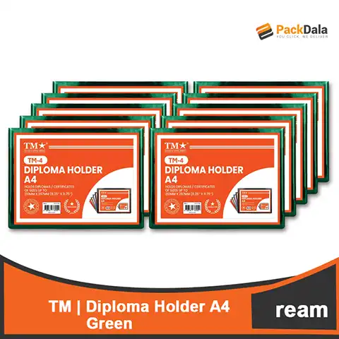 Picture of Diploma Holder A4 Green 10s x 5 rms percs nrp REAM