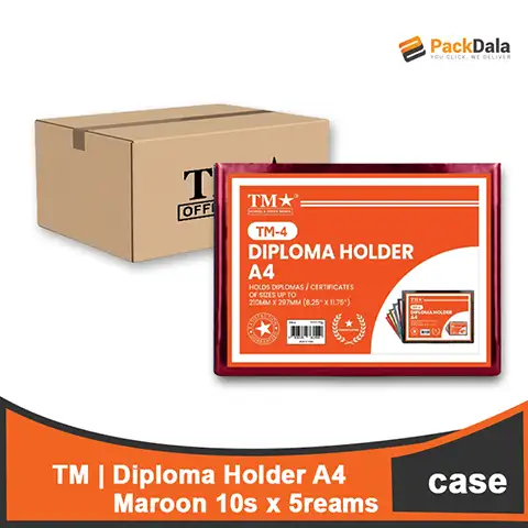 Picture of Diploma Holder A4 Maroon 10s x 5 rms percs nrp CASE