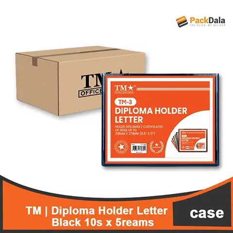 Picture of Diploma Holder Letter Black 10s x 5 rms percs nrp CASE