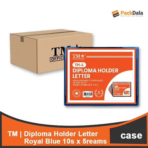 Picture of Diploma Holder Letter Royal Blue 10s x 5 rms percs nrp CASE