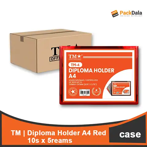 Picture of Diploma Holder A4 Red 10s x 5 rms percs nrp CASE