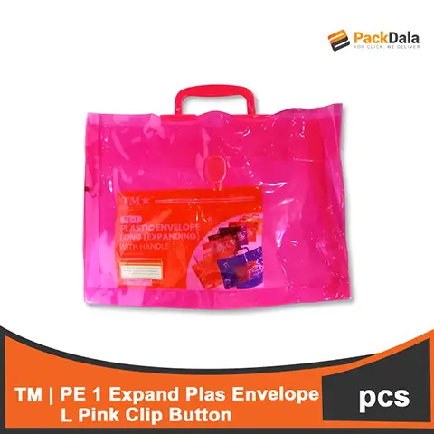 Picture of PE 1 Expand Plas Envelope L Orange Clip Button 100pcspercs nrp PCS
