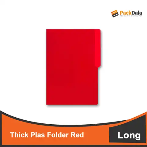 Picture of Thick Plas Folder L Red 360pcspercs nrp PCS TM287