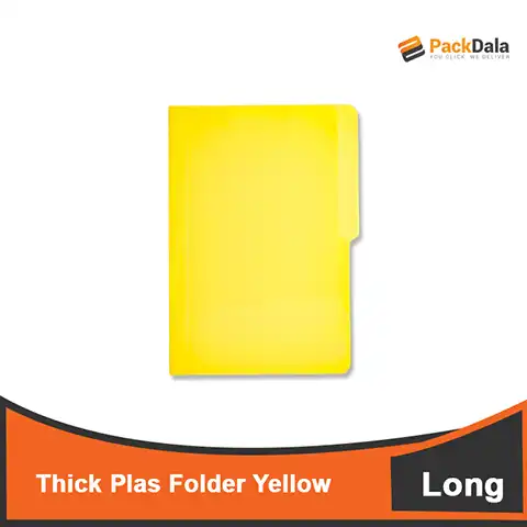 Picture of Thick Plas Folder L Yellow 360pcspercs nrp PCS TM287