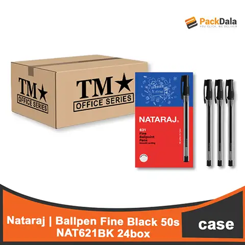 Picture of Nataraj Ballpen Fine Black 50s NAT621BK 24boxpercs CASE