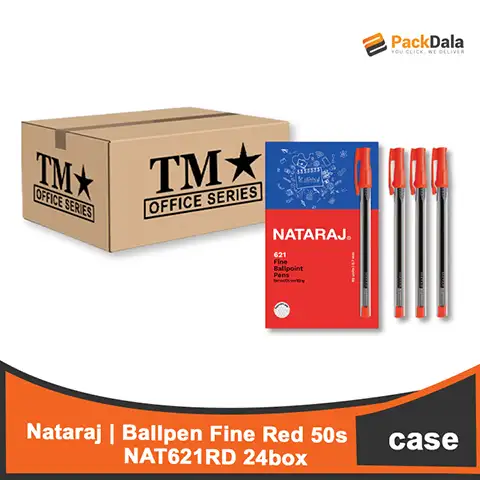 Picture of Nataraj Ballpen Fine Red 50s NAT621RD 24boxpercs CASE