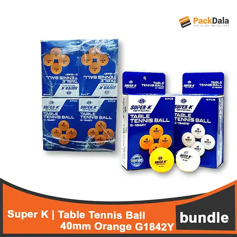 Picture of Table Tennis Ball 40mm Orange SUPER K G1842Y 12IBx6pcs BDL
