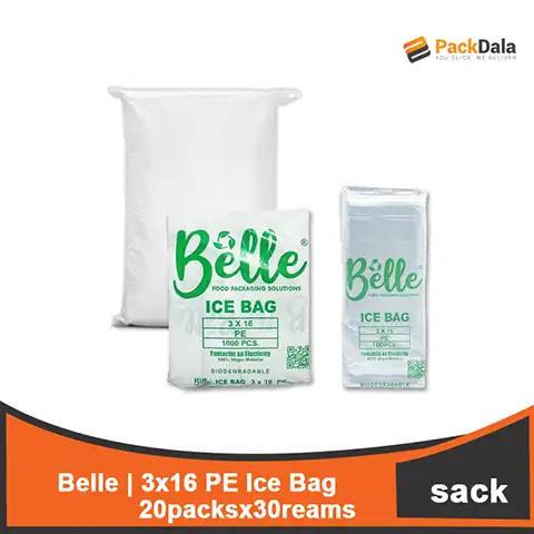 Picture of 3x16 Belle PE Ice Bag 10packsx50ream per sack nrp SACK