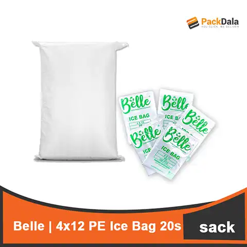 Picture of 4x12 Belle PE Ice Bag 20packs x 10ream per sack SACK