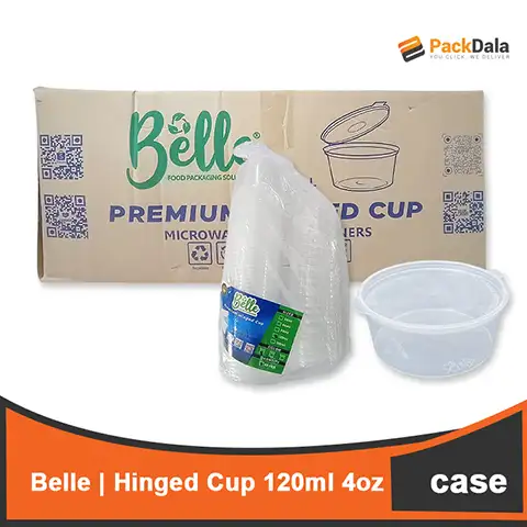 Picture of Belle Hinged Cup 120ml 4oz or Salad Cup 50pcs x 20packs CASE
