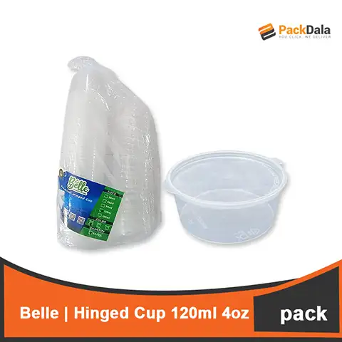 Picture of Belle Hinged Cup 120ml 4oz or Salad Cup 50pcs x 20packs PACK