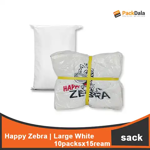 Picture of Large Zebra White 10pckx15ream nrp SACK