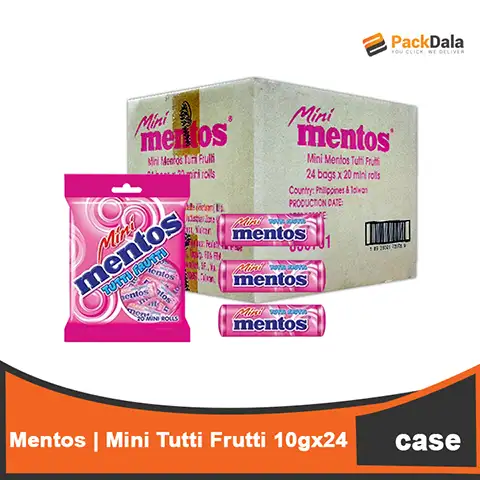 Picture of Mini Mentos TuttiFruity 20rollx24pck per cs rp CASE