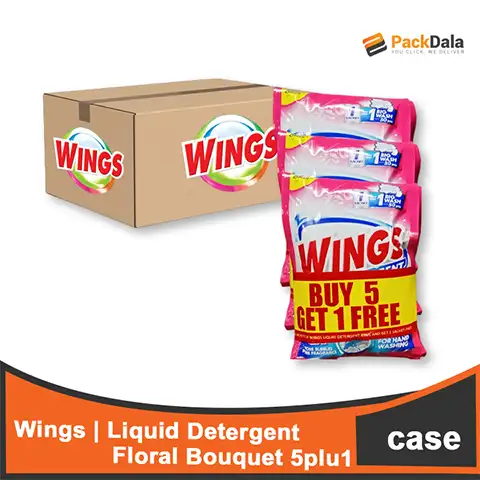 Picture of Wings Liquid Detergent Floral Bouquet 18x5 plus 1 50ml CASE