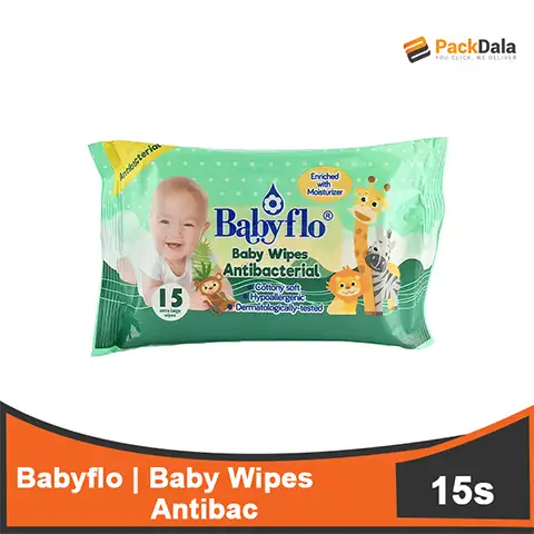 Picture of Babyflo Baby Wipes Antibac 144x15s PACK