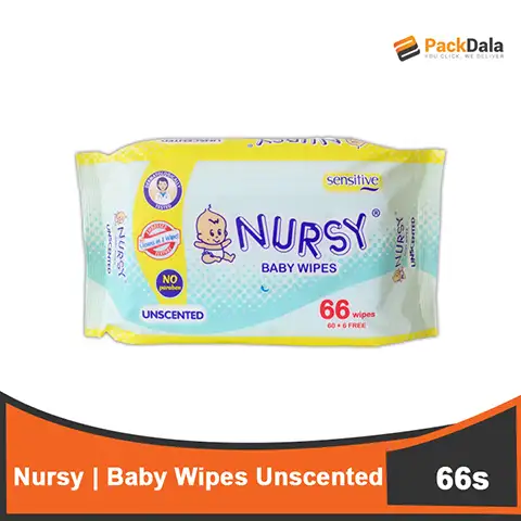 Picture of Nursy BB Wipes Unscented 30x66s