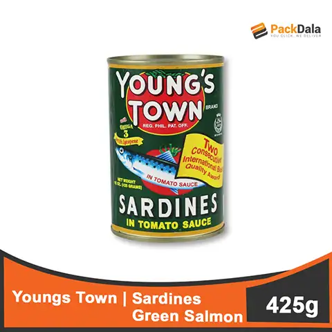 Picture of Youngs Town Sardines Green Salmon 48 x 425g CAN