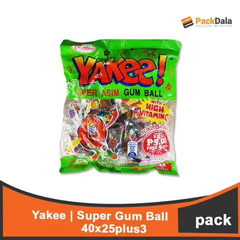 Picture of Yakee Super Gum Ball 40x25plus3 PACK