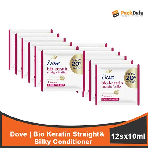 Picture of Dove Bio Keratin Straight n Silky Cond 24x12x10ml TIE