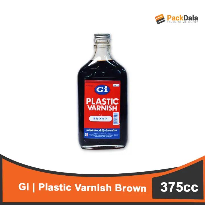 Picture of GI Plastic Varnish Bottle 24x1x375cc Brown BOT