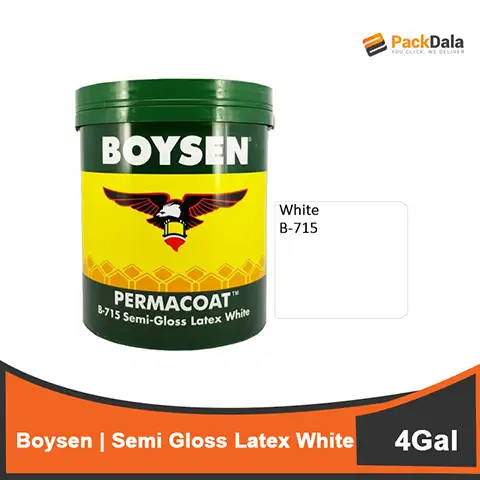 Picture of Boysen Semi Gloss Latex White Galx4pcs PCS