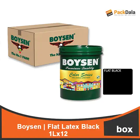 Picture of Boysen Flat Latex Black X 12