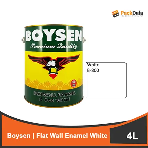 Picture of Boysen Flat Wall Enamel White Galx4pcs PCS