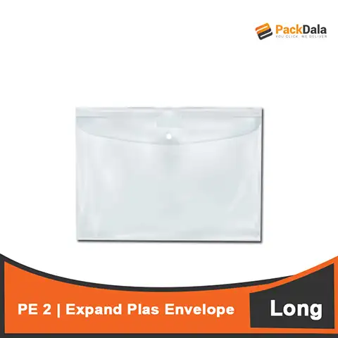 Picture of PE 1 Expand Plas Envelope L White Clip Button 50pcspercs nrp PCS