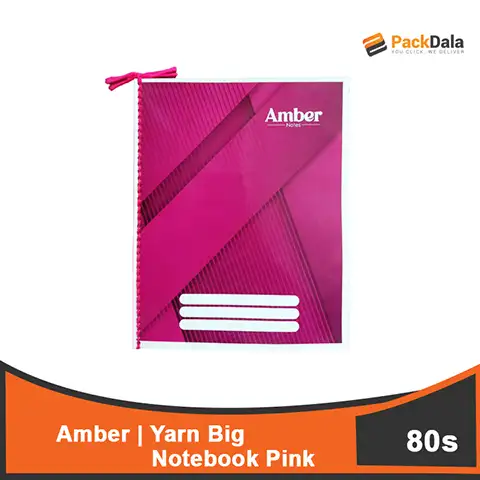 Picture of Yarn Notebook Amber Big Pink80s x 50per case