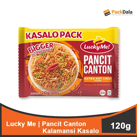 Picture of Lucky Me Pancit Canton Extra Hot Kasalo 120gx48 PCS
